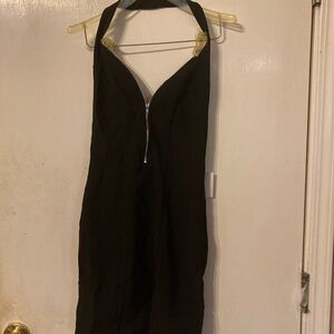 Superdown Black Halter Sheath Dress Night Out
